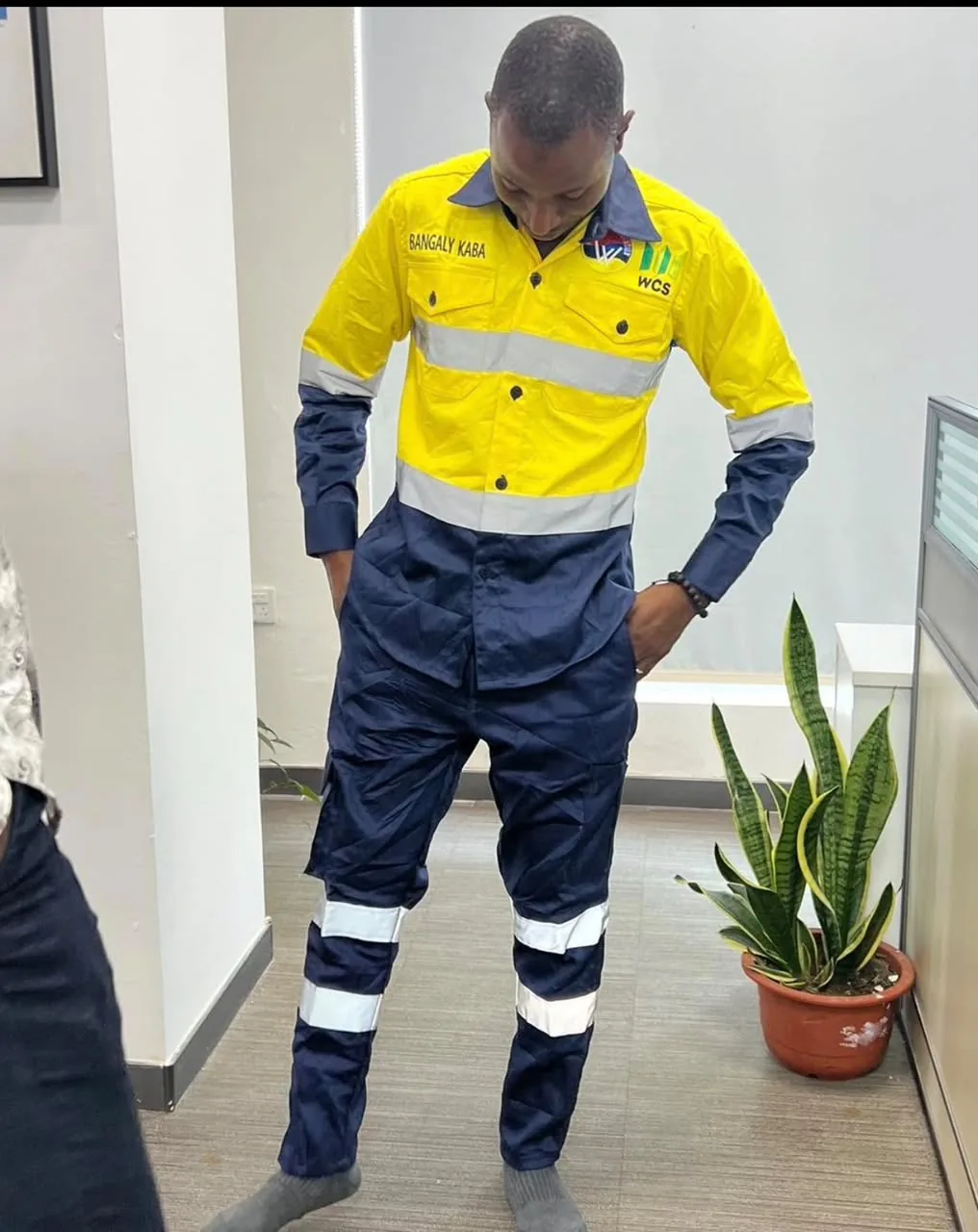 Tenue minière haute visibilité réalisée par DIASOW